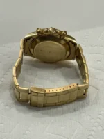 Montre homme chronographe automatique Genève 18 carats avec date et bracelet 18 carats - 137 grammes – Image 5