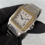 Montre Cartier Santos Carrée bimétallique 1172961, date automatique, 1996 - Ensemble complet – Image 9