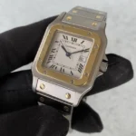 Montre Cartier Santos Carrée bimétallique 1172961, date automatique, 1996 - Ensemble complet – Image 8