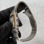 Montre Cartier Santos Carrée bimétallique 1172961, date automatique, 1996 - Ensemble complet – Image 7