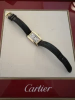 Montre Cartier Tank Américaine, petite, 2000, or jaune massif 18 carats, réf. 1710, boîte et papiers, W2601556 – Image 8
