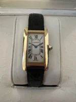 Montre Cartier Tank Américaine, petite, 2000, or jaune massif 18 carats, réf. 1710, boîte et papiers, W2601556 – Image 16