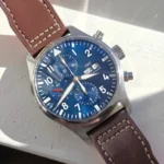 Chronographe IWC Pilot Le Petit Prince IW377714, cadran bleu, boîte et papiers, 2018