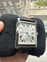 Montre automatique Cartier Tank Must XL 2022 en acier inoxydable WSTA0040 4324, ensemble complet – Image 10