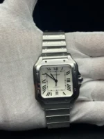 Montre Cartier Santos Grand Modèle WSSA0018 pour Homme en Acier Inoxydable 2023 – Image 14