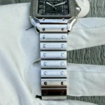 Montre Cartier Santos Grand Cadran Vert WSSA0062, 2024, Très bon état - Boîte et Papiers – Image 10