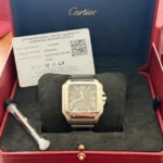 Montre Cartier Santos Grand Cadran Vert WSSA0062, 2024, Très bon état - Boîte et Papiers – Image 2