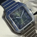 Montre Cartier Santos Grand Cadran Vert WSSA0062, 2024, Très bon état - Boîte et Papiers – Image 15