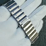 Montre Cartier Santos Grand Cadran Vert WSSA0062, 2024, Très bon état - Boîte et Papiers – Image 11