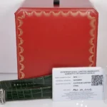 Cartier Santos 2025 Réf. WSSA0062 40 mm Cadran vert à chiffres romains Automatique Bracelet acier inoxydable et cuir