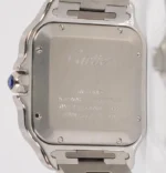 Cartier Santos 2025 Réf. WSSA0062 40 mm Cadran vert à chiffres romains Automatique Bracelet acier inoxydable et cuir – Image 4