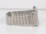 Cartier Santos 2025 Réf. WSSA0062 40 mm Cadran vert à chiffres romains Automatique Bracelet acier inoxydable et cuir – Image 8