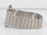 Cartier Santos 2025 Réf. WSSA0062 40 mm Cadran vert à chiffres romains Automatique Bracelet acier inoxydable et cuir – Image 7