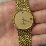 Montre Audemars Piguet vintage en or 18 carats, cadran octogonal 32 mm, automatique, référence B 45344