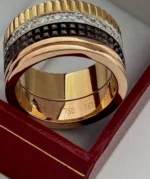 Auth Boucheron Quatre Classique Large Diamond Ring 18K, Size 51 – Image 5