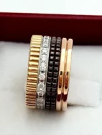 Auth Boucheron Quatre Classique Large Diamond Ring 18K, Size 51 – Image 7