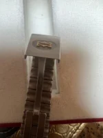 Montre homme Cartier Santos Bbc8346 authentique, bicolore, acier inoxydable, or 18 carats – Image 4