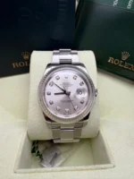 Authentique Rolex DateJust 36 d'occasion avec cadran diamant 116234, excellent état – Image 5