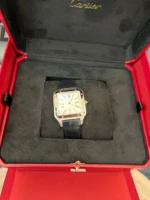 Montre Cartier Santos 31,5 mm WSSA0085 Dumont en acier inoxydable d'occasion – Image 7