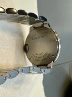 Montre Cartier Ballon Bleu QTZ 28 mm pour femme avec lunette sertie de diamants - Coffret complet – Image 5