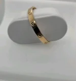 Bracelet Cartier Love en or jaune 18 carats, taille 18, fermoir à vis, neuf, avec boîte et papier – Image 7