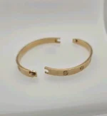 Bracelet Cartier Love en or jaune 18 carats, taille 18, fermoir à vis, neuf, avec boîte et papier – Image 4