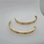 Bracelet Cartier Love en or jaune 18 carats, taille 18, fermoir à vis, neuf, avec boîte et papier – Image 3