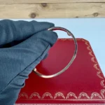 Bracelet Cartier Love en or rose 18 carats, taille 16, ensemble complet avec papiers – Image 2