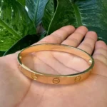 Bracelet Love Cartier en or jaune 18 carats, taille 16, avec boîte et certificat - B4034