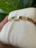 Bracelet Love Cartier en or jaune 18 carats, taille 16, avec boîte et certificat - B4034 – Image 3