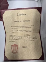 Bracelet Cartier Love Modèle Classique 4 Diamants Or Blanc Taille 17 – Image 10
