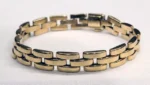 Bracelet Cartier Panthère à 3 rangs en or jaune 18 carats, très bon état – Image 8