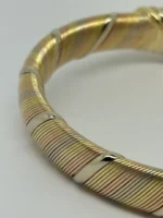 Bracelet Cartier Panthère Cougar Trinity en or jaune, blanc et rose 18 carats, service 2025 – Image 8