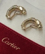 Boucles d'oreilles Trinity Cartier Panthère Cougar en or jaune, blanc et rose 18 carats, service 2025 – Image 20