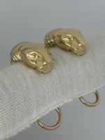 Boucles d'oreilles Trinity Cartier Panthère Cougar en or jaune, blanc et rose 18 carats, service 2025 – Image 17