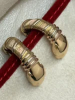 Boucles d'oreilles Trinity Cartier Panthère Cougar en or jaune, blanc et rose 18 carats, service 2025 – Image 16