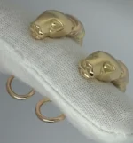 Boucles d'oreilles Trinity Cartier Panthère Cougar en or jaune, blanc et rose 18 carats, service 2025 – Image 10