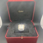 Montre homme Cartier Santos Dumont W2SA0011, cadran argenté, boîte et papiers – Image 15