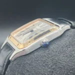 Montre homme Cartier Santos Dumont W2SA0011, cadran argenté, boîte et papiers – Image 10