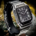 Bracelet Cartier Santos WSSA0037, excellent modèle complet, modèle X-tra Factory, 2022, 39,8 mm, grand modèle – Image 10
