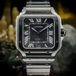 Bracelet Cartier Santos WSSA0037, excellent modèle complet, modèle X-tra Factory, 2022, 39,8 mm, grand modèle – Image 11