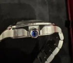 Montre Cartier Santos de Cartier Medium en acier inoxydable WSSA0029, coffret et papiers – Image 16