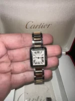 Montre Cartier Tank Anglaise Petit Acier / Or Femme W5310036