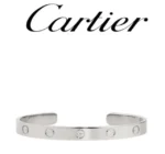 Bracelet manchette Love en or blanc Cartier 18 – Image 9