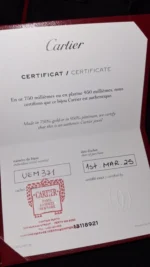 Bracelet manchette Love en or blanc Cartier 18 – Image 4