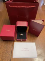 Bague Love classique Cartier avec 3 diamants en or jaune, taille 58 – Image 15