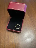 Bague Love classique Cartier avec 3 diamants en or jaune, taille 58 – Image 10