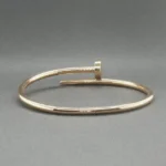 Estate Cartier 18K Rose Gold Juste En Clou Classic Bracelet – Image 7