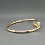 Estate Cartier 18K Rose Gold Juste En Clou Classic Bracelet – Image 8