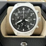 Montre chronographe IWC Pilot Top Gun Lake Tahoe IW389105 en céramique blanche 45 mm [NEUF] – Image 9